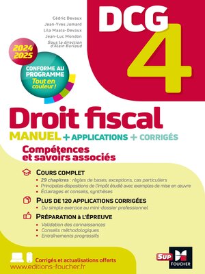 cover image of DCG 4 Droit fiscal